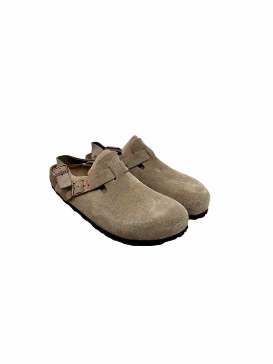 Birkenstock Taupe Tokio Clogs Shoe Size 9 **NEW**