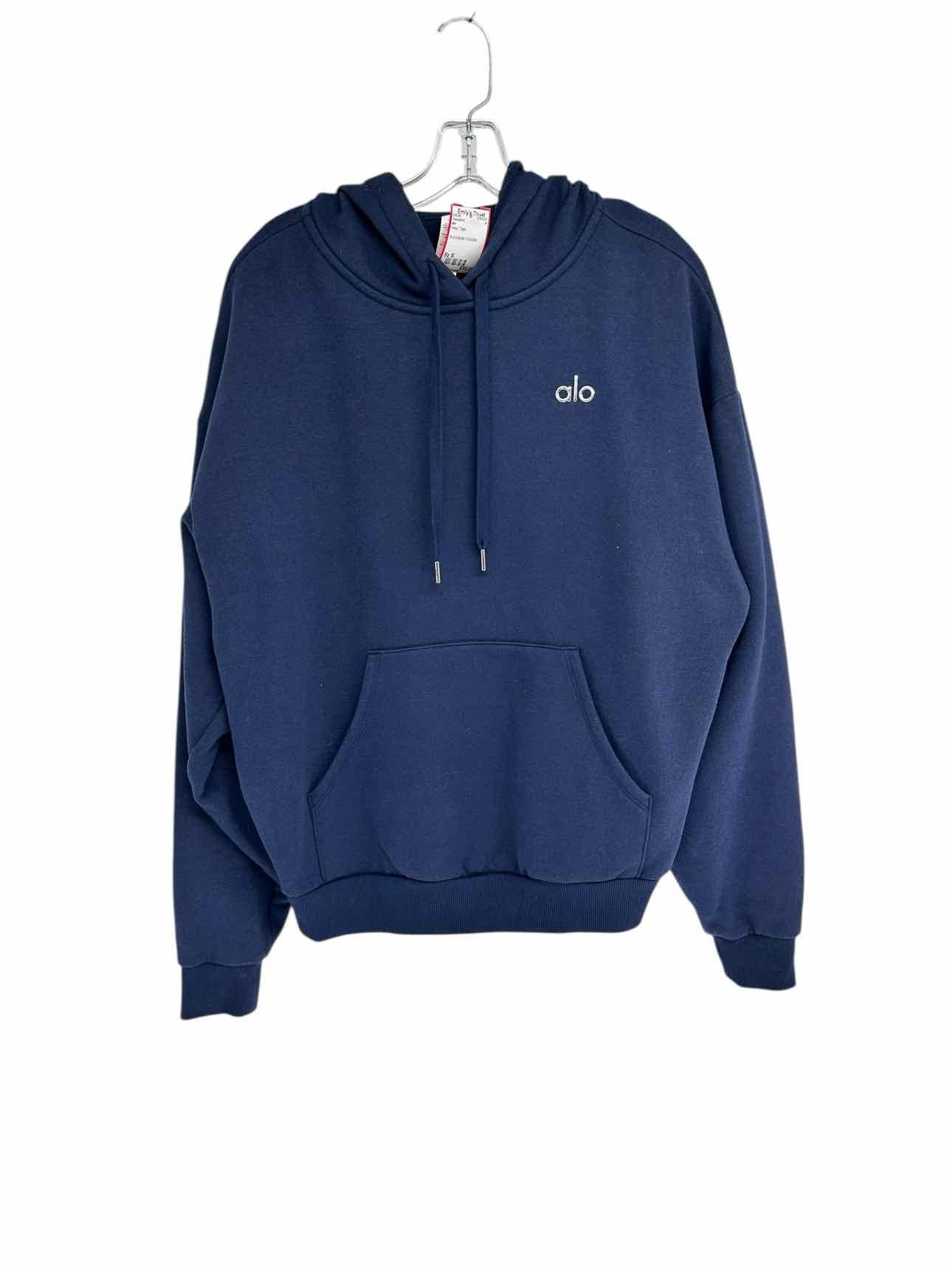 alo Navy Accolade Hoodie Size S