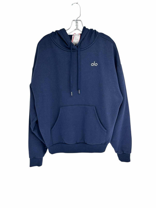 alo Navy Accolade Hoodie Size S