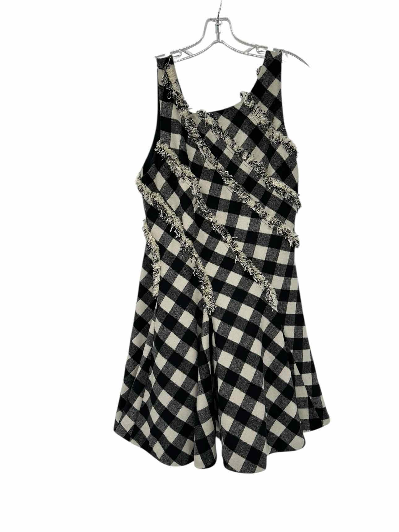 ZAC Zach Posen Lulu Flannel Wool Checkered Dress  Size 12 **NEW**