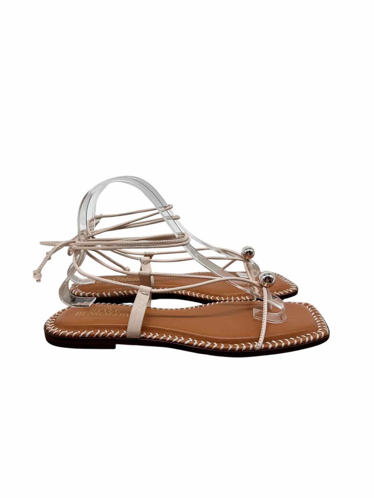 Antonio Melani The Style Bungalow Clarke Wrap Sandal Off-white Shoe Size 8.5 **NEW**