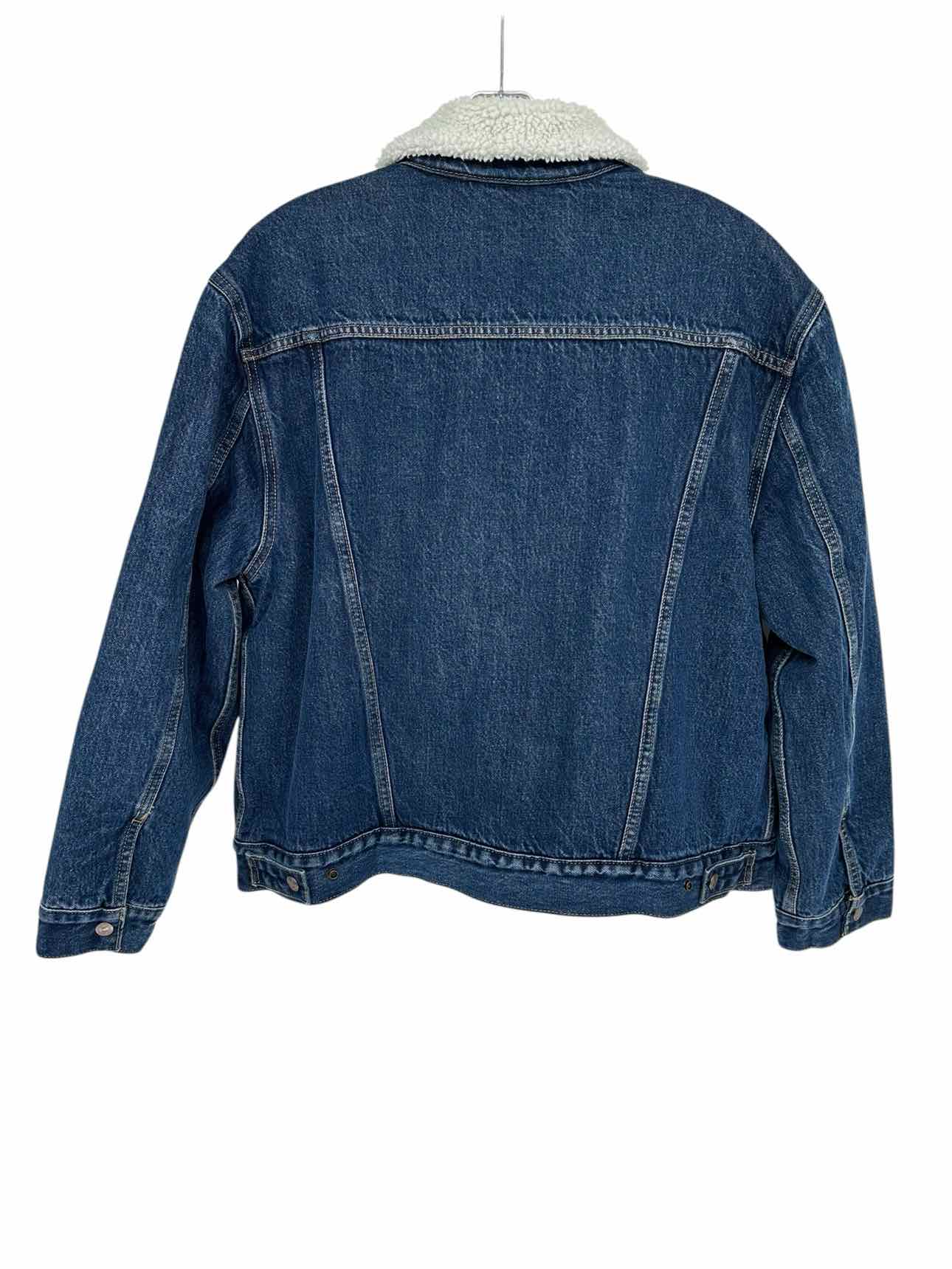 Levi's Premium Blue Ex-Boyfriend Sherpa Trucker Jacket Size XL