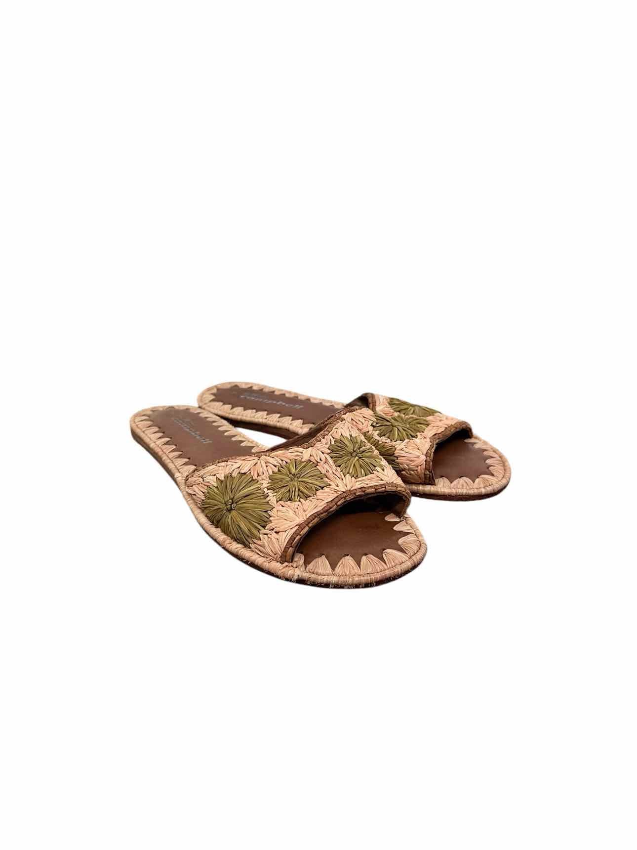 Jeffrey Campbell Dane Slides Tan Shoe Size 9