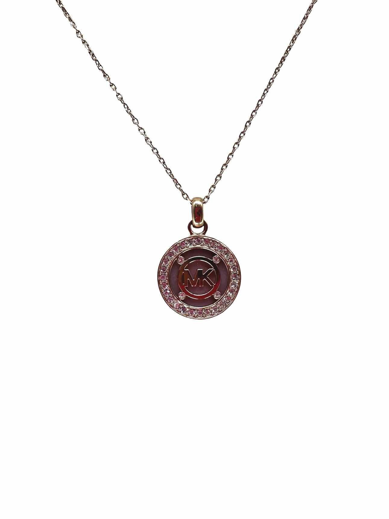 Michael Kors Logo w/ Pave Crystals Necklace