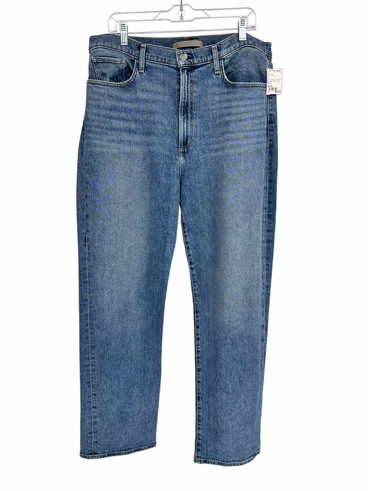 Joe's Jeans The Margot High-Rise Vintage Straight Blue Jeans Size 18