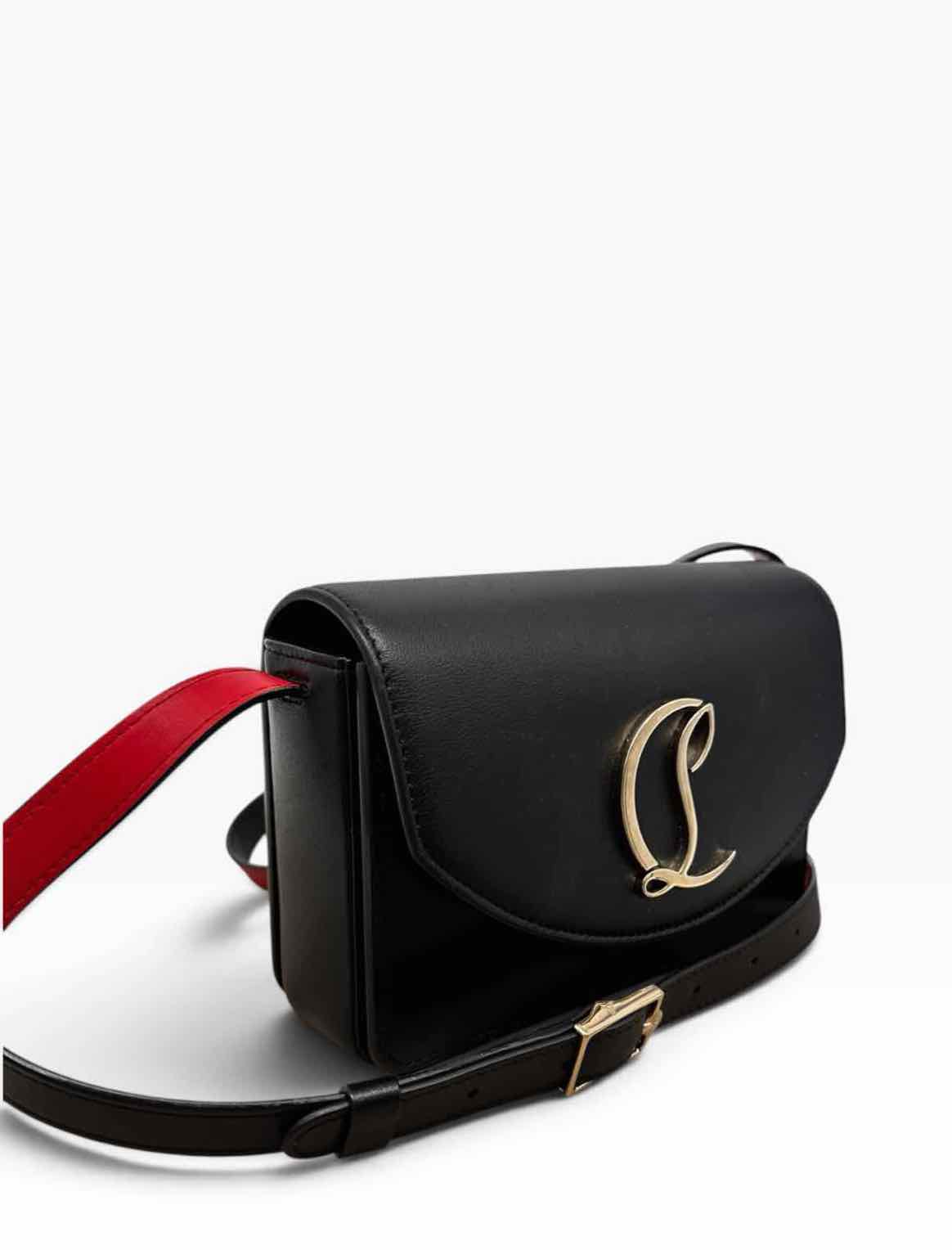Christian Louboutin Loubi54 Black Leather Crossbody