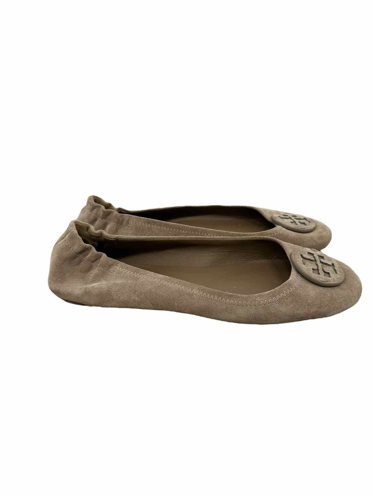 Tory Burch Reva Ballet Flat Beige Shoe Size 10