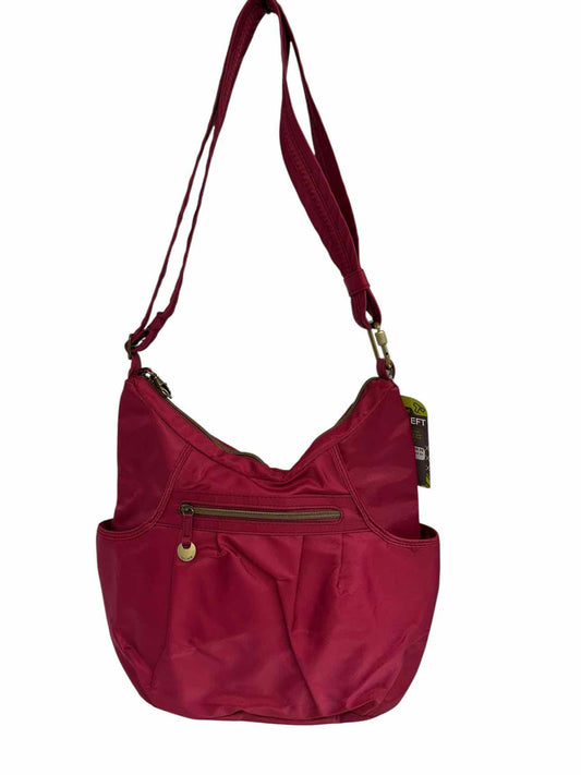 Travelon Fuschia Anti-Theft Nylon Shoulder Bag **NEW**