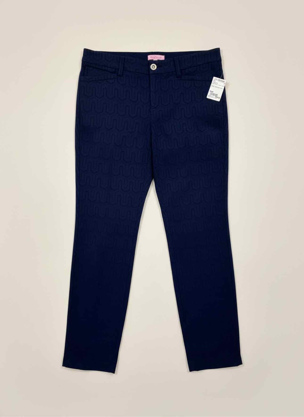 Lilly Pulitzer Kelly Textured Pants Navy Size 6