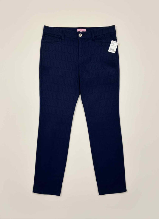 Lilly Pulitzer Kelly Textured Pants Navy Size 6