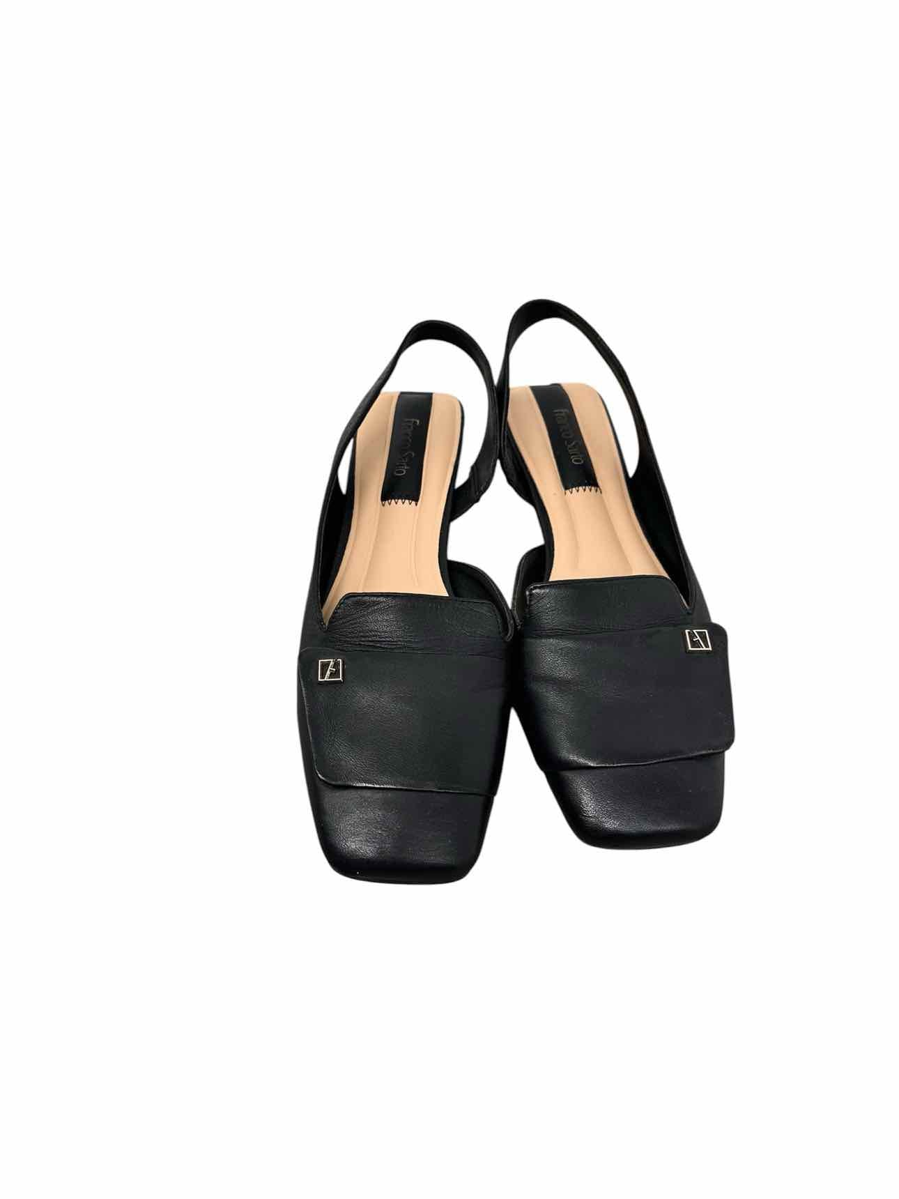 Franco Sorto Black Shoe Size 7.5 Slingbacks