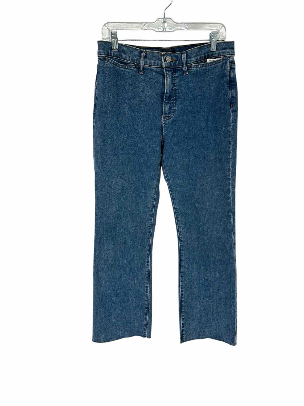 Express Blue Cropped Flare Jeans SIZE 8