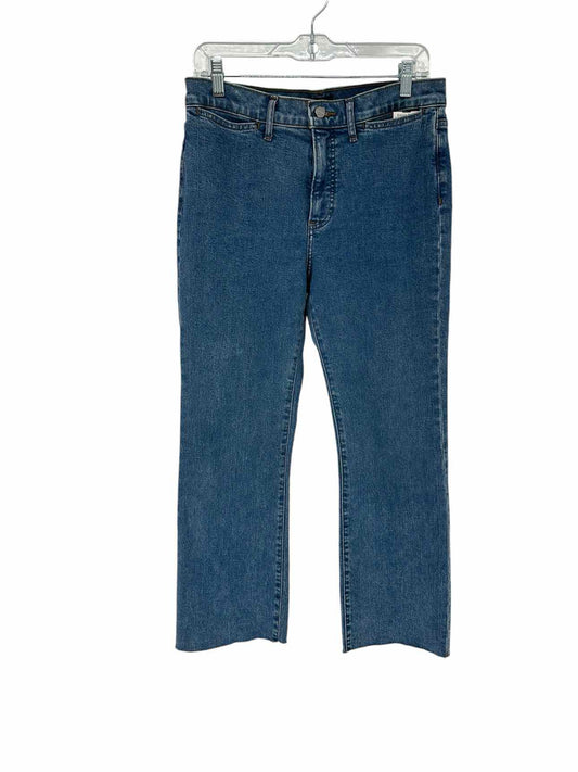 Express Blue Cropped Flare Jeans SIZE 8