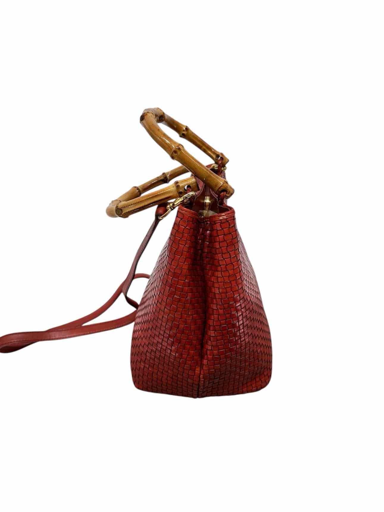 Valerie Stevens Rust Leather Satchel **NEW**