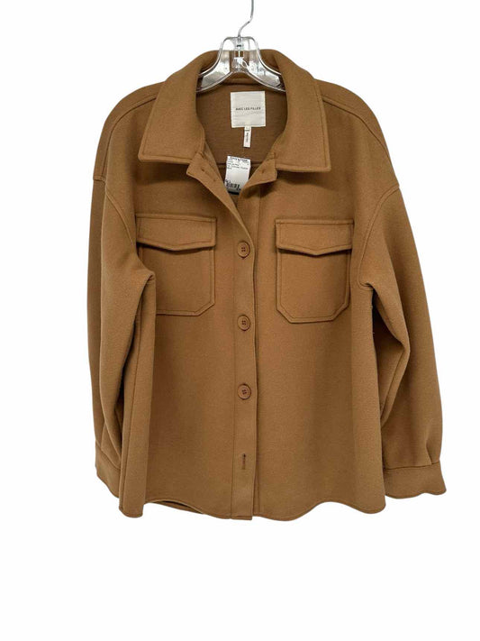 Avec Les Filles Tan Size L Shacket