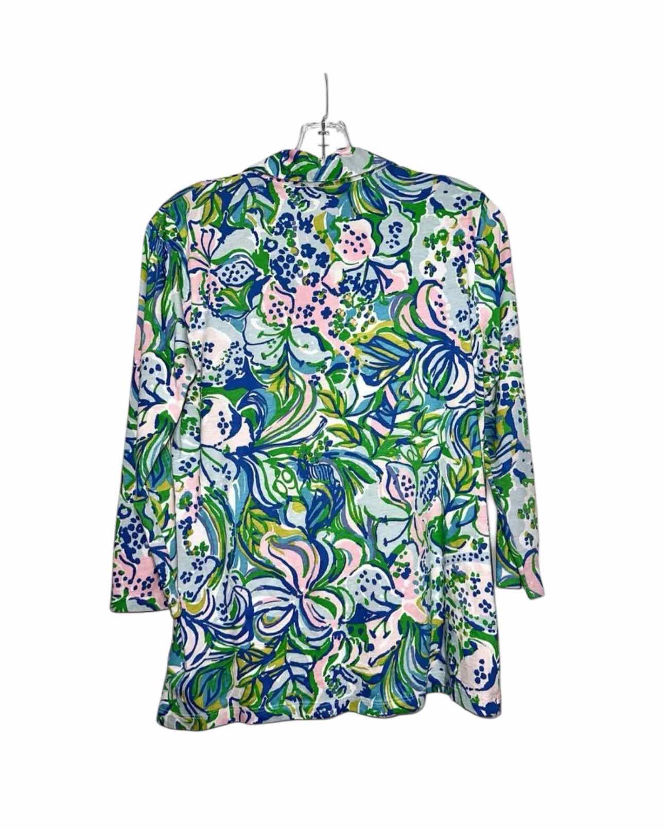 Lilly Pulitzer Green Size M 3/4 Sleeve Top