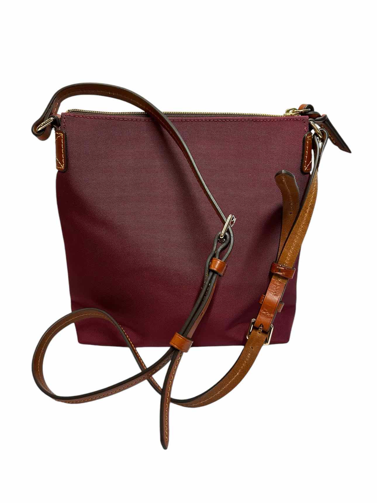 Dooney & Bourke Burgundy Canvas Crossbody