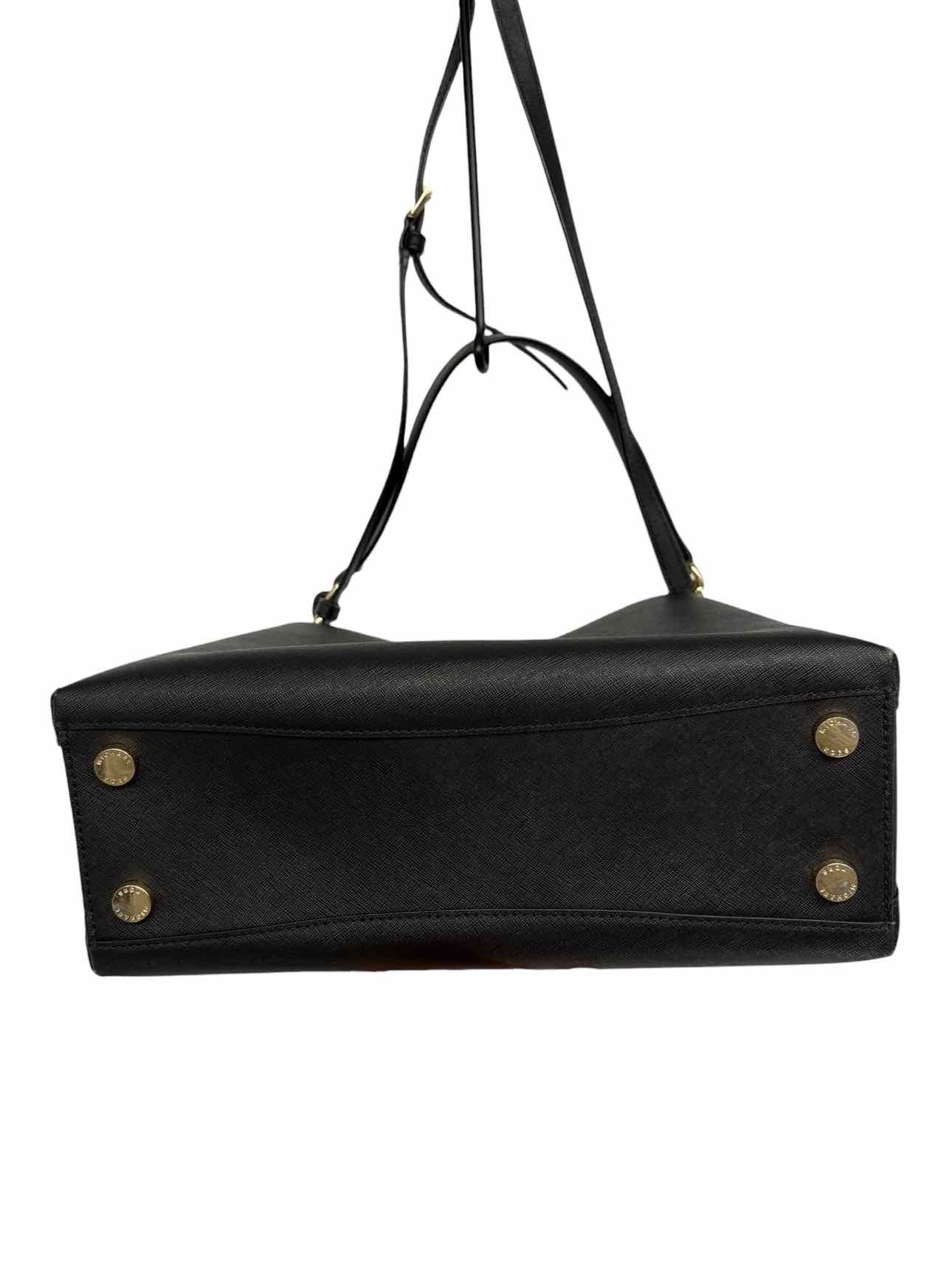 Michael Kors Sofia Black Leather Satchel