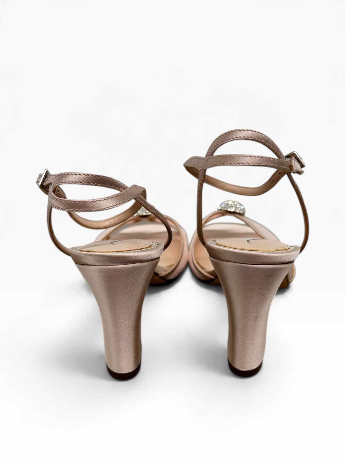 Nina Allyce Block Heel Dress Sandal Blush Shoe Size 8 **NEW**