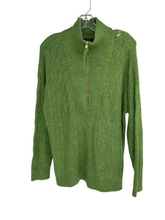 Talbots Green Half-zip Sweater Size PL