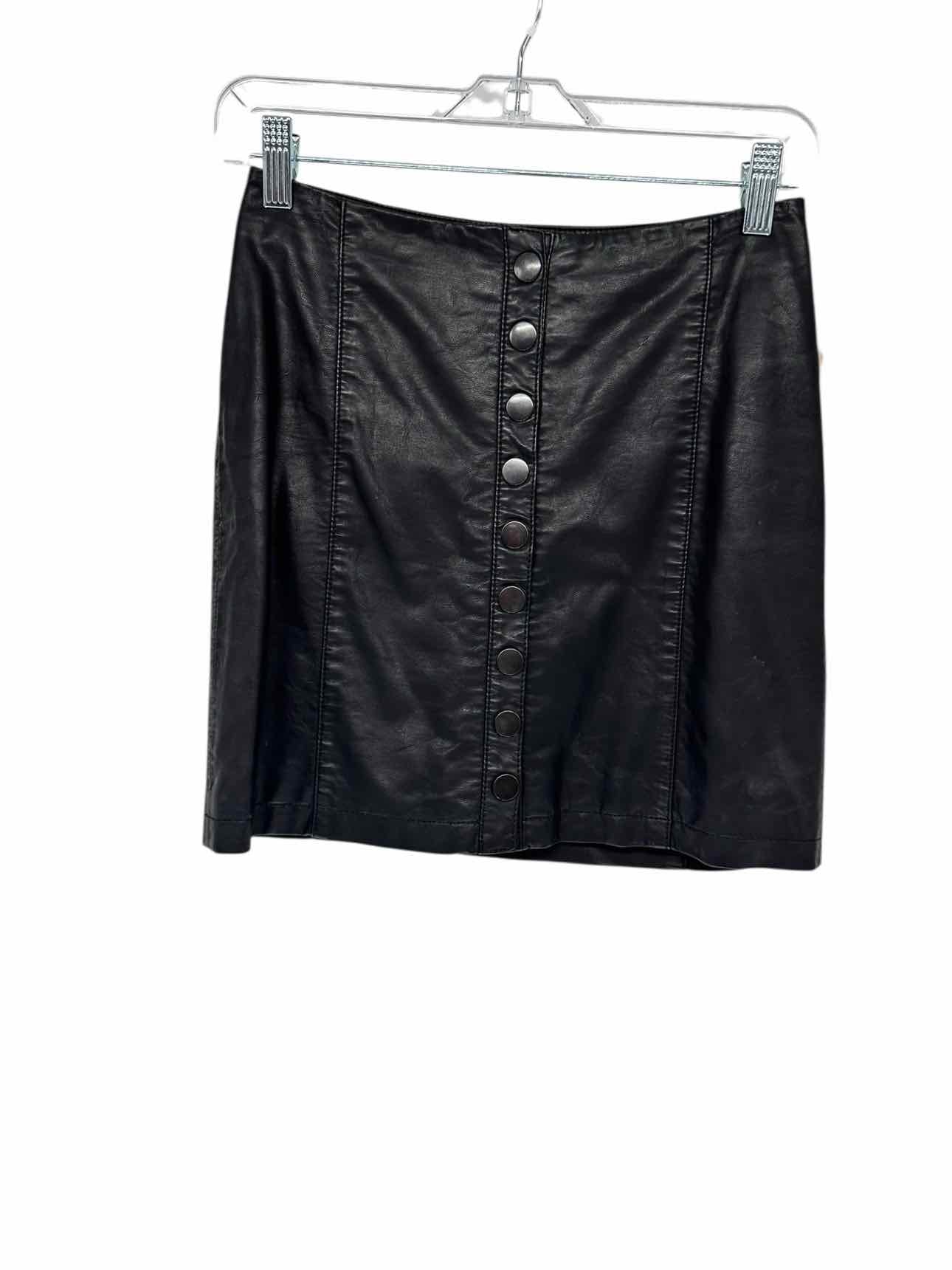Free People Black Mini Skirt Size 2