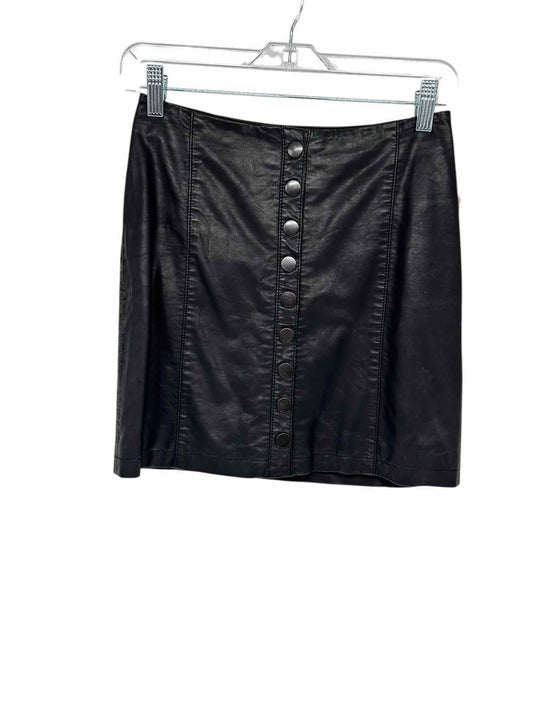 Free People Black Mini Skirt Size 2