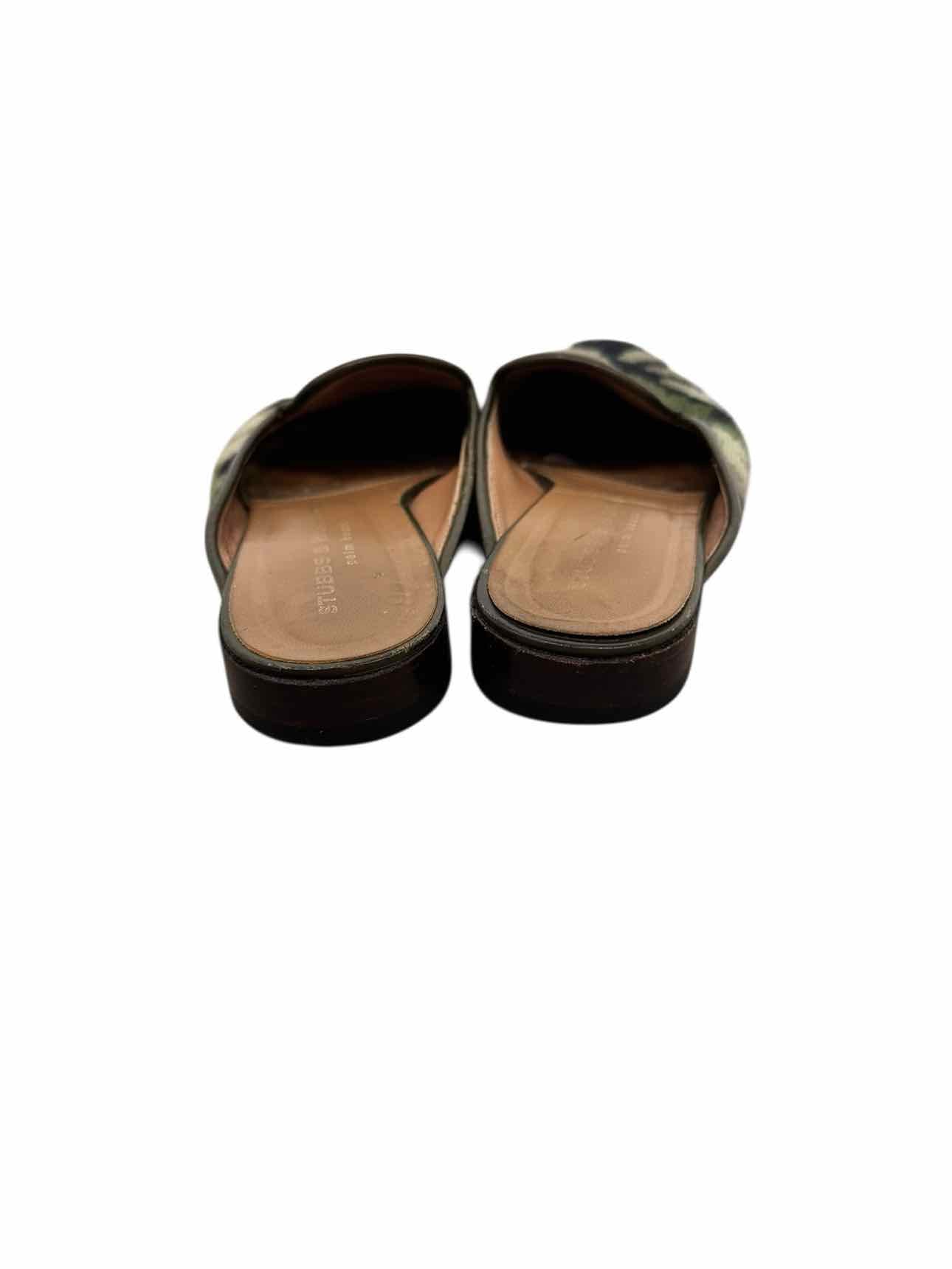 Stubbs & Wootton Green Shoe Size 6 Mules