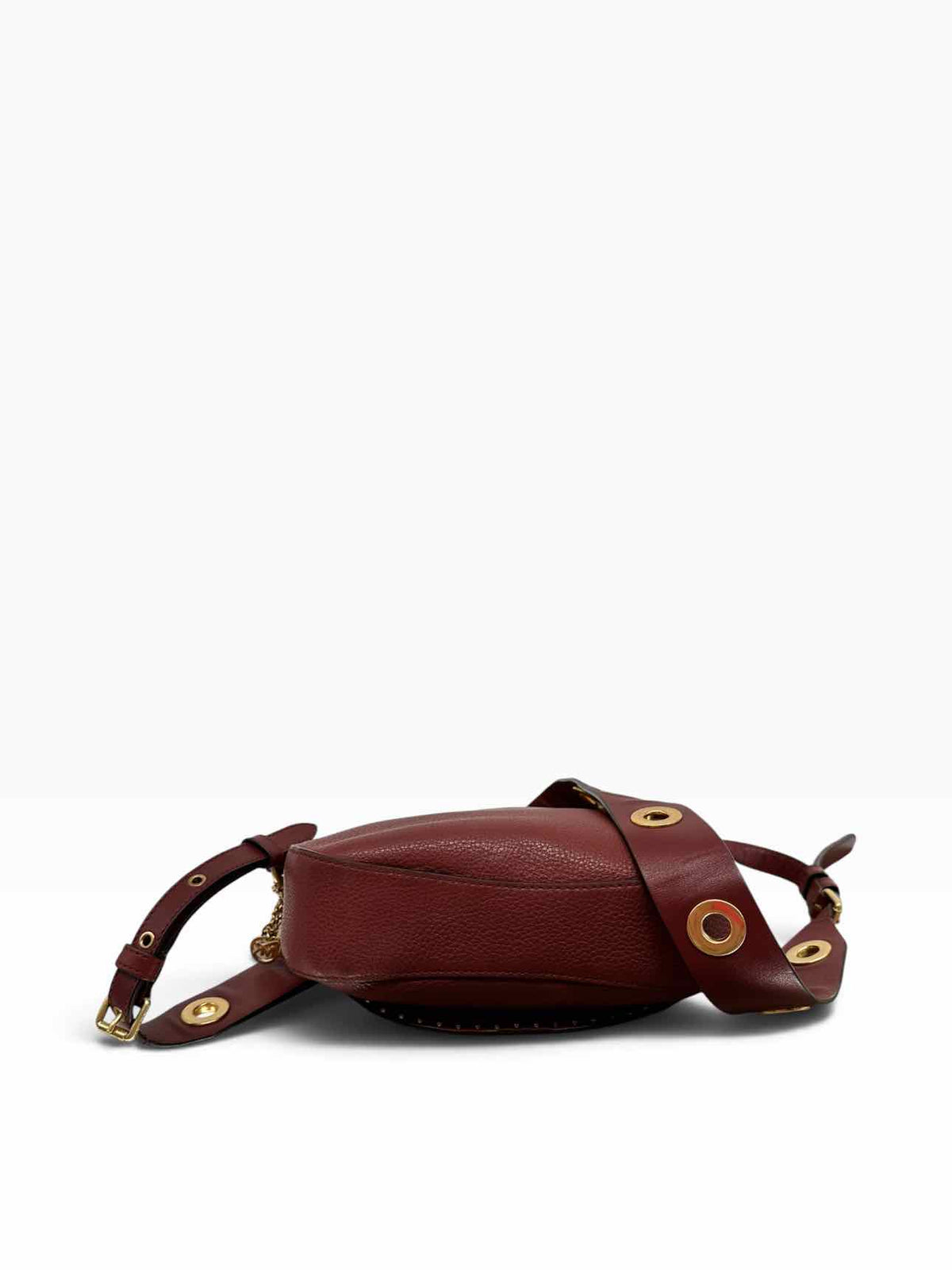 Michael Kors Brick Red Brooklyn Medium Saddle Bag