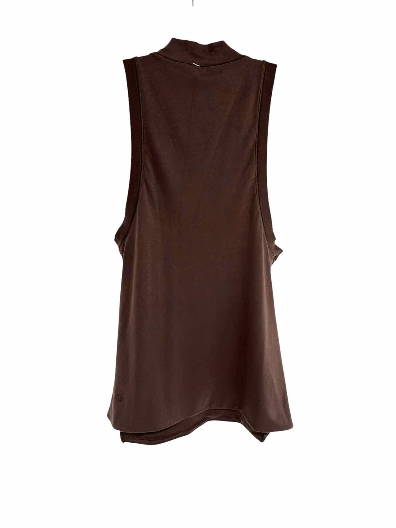 Lululemon Brown Wundermost Ultra Soft Nulu Mock Neck Size 2