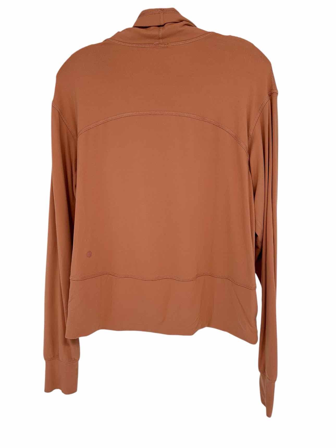 Lululemon Ready to Rulu Pullover Peach Long Sleeve Top Size 8