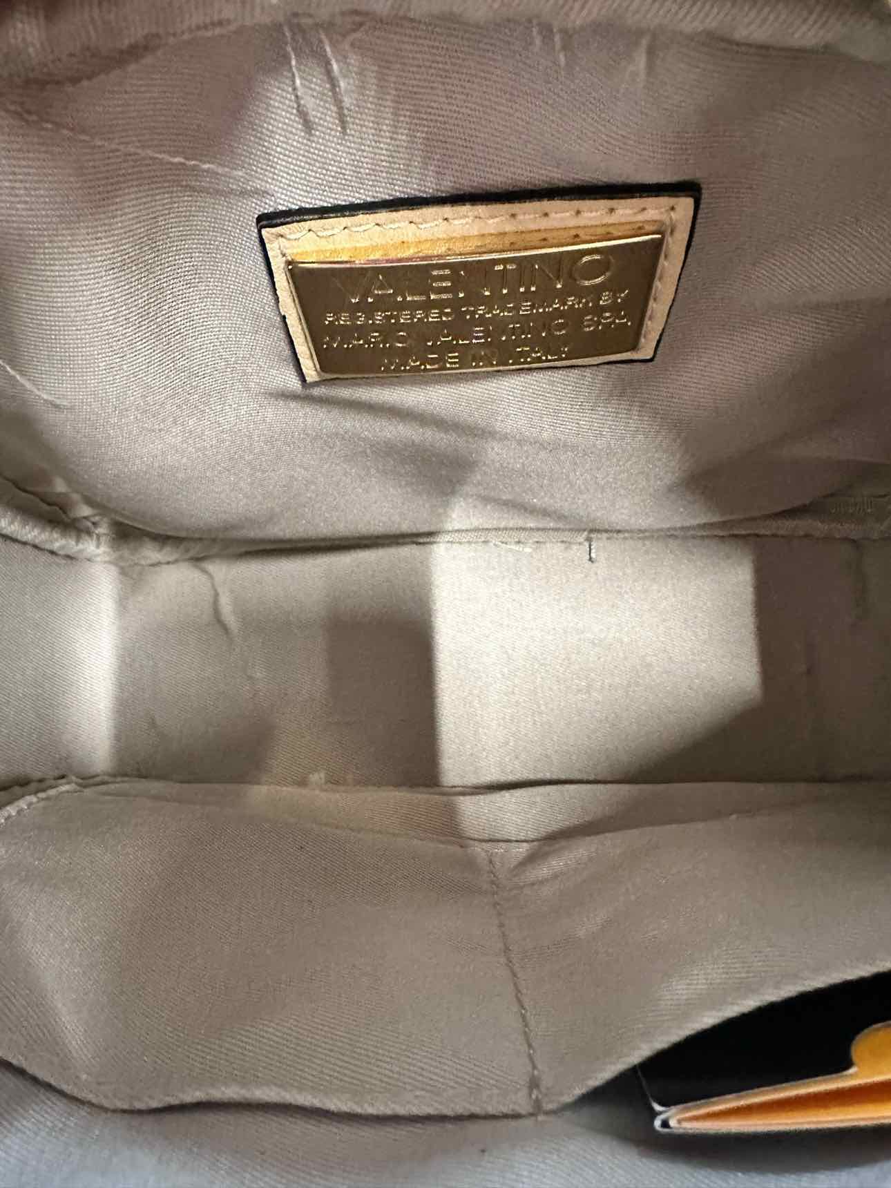 Valentino by Mario Valentino Mia Signature Beige Leather Camara Bag