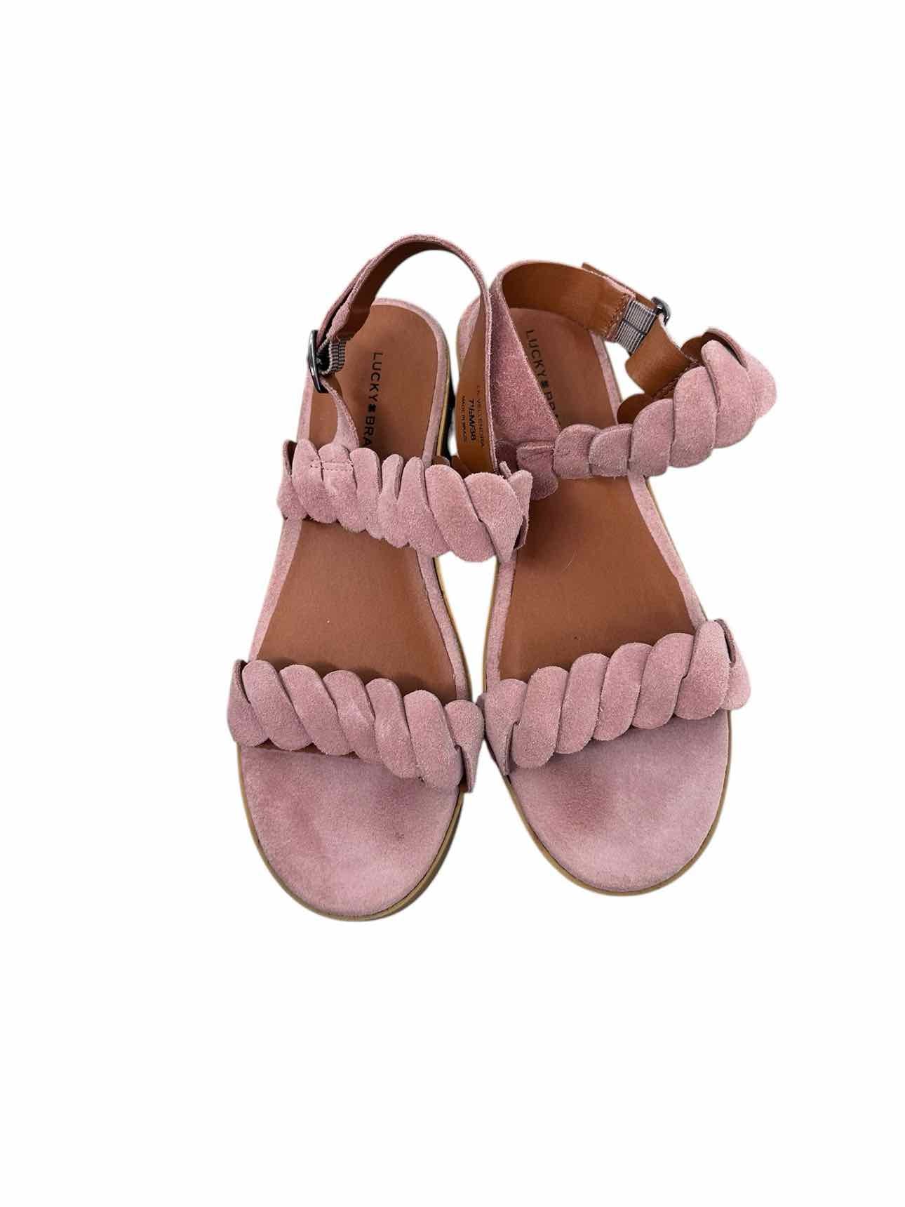 Lucky Brand Vellenora Platform Pink Sandals Shoe Size 7.5