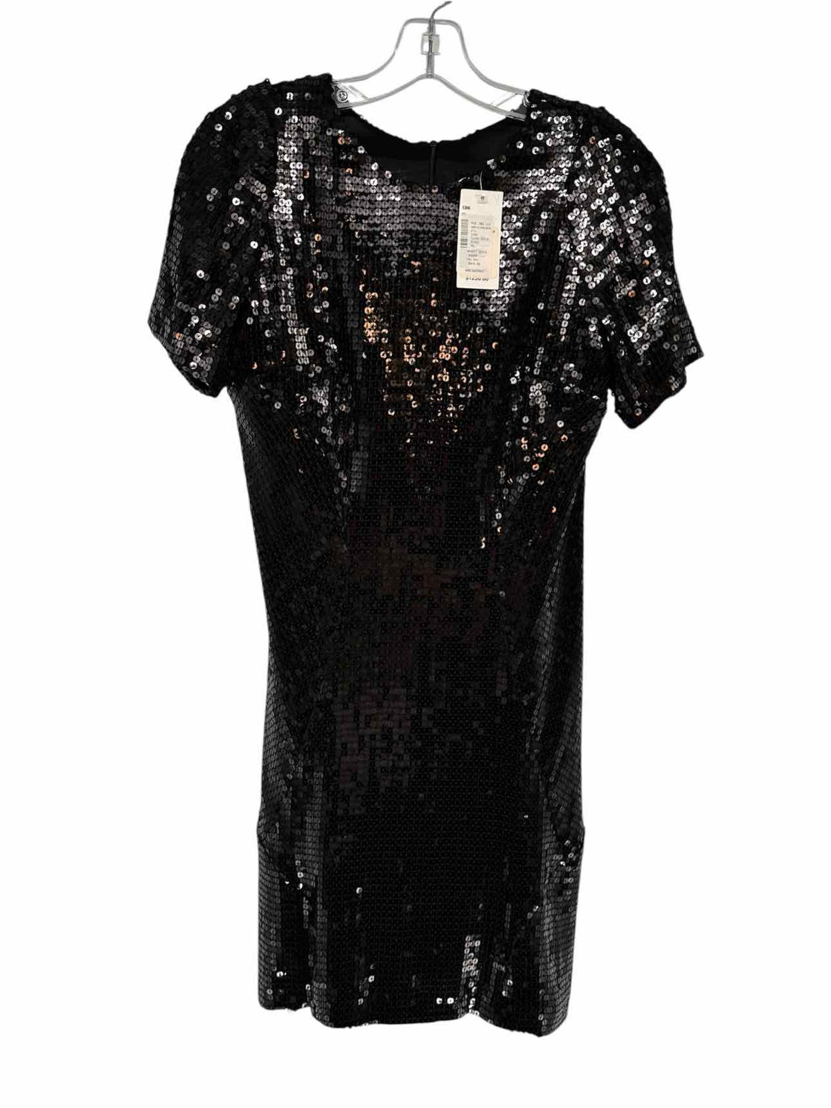 Galvan London Black Sequin Dress Size 4 **NEW**