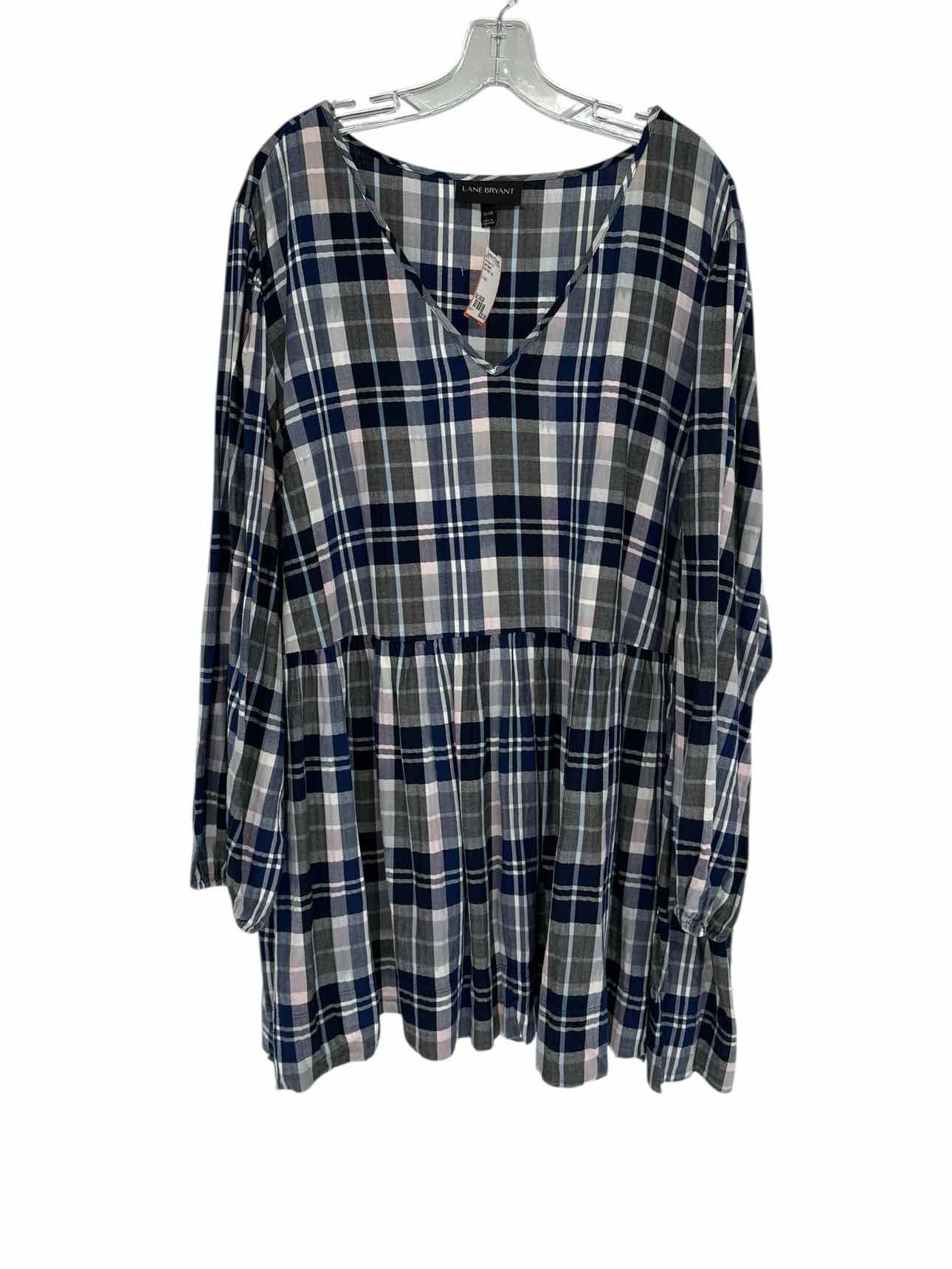 Lane Bryant Blue Size 26/28 Long Sleeve Top