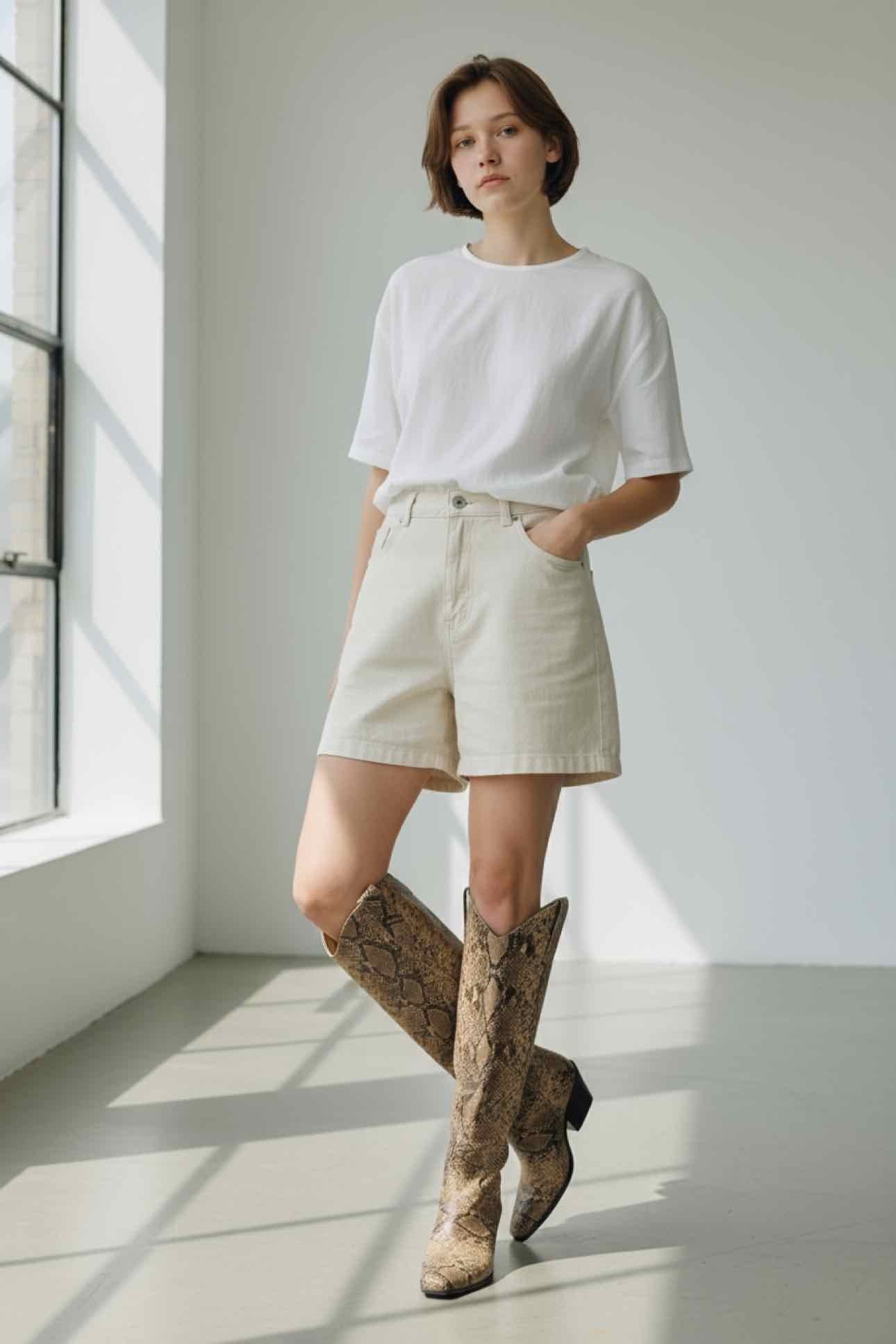 Billini Catya Tall Boots Beige Shoe Size 7 **NEW**