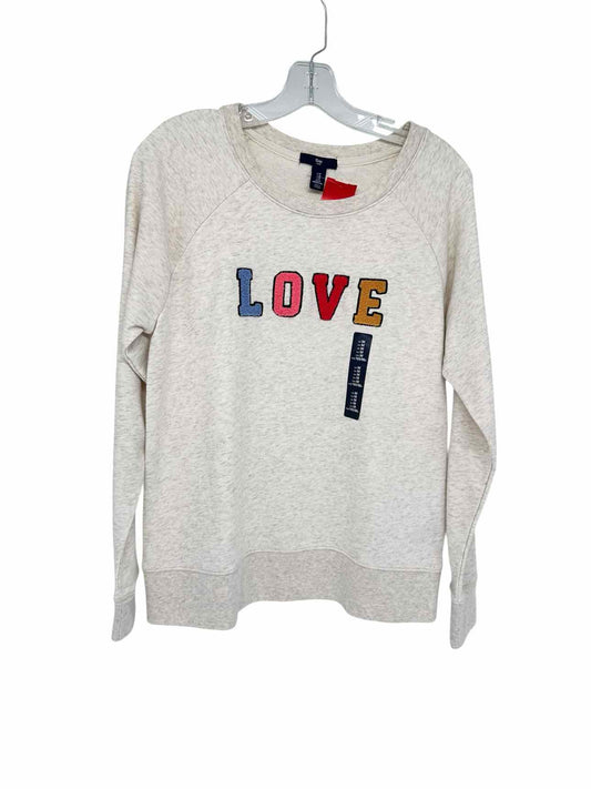 GAP Cream "LOVE" Crewneck Size M **NEW**
