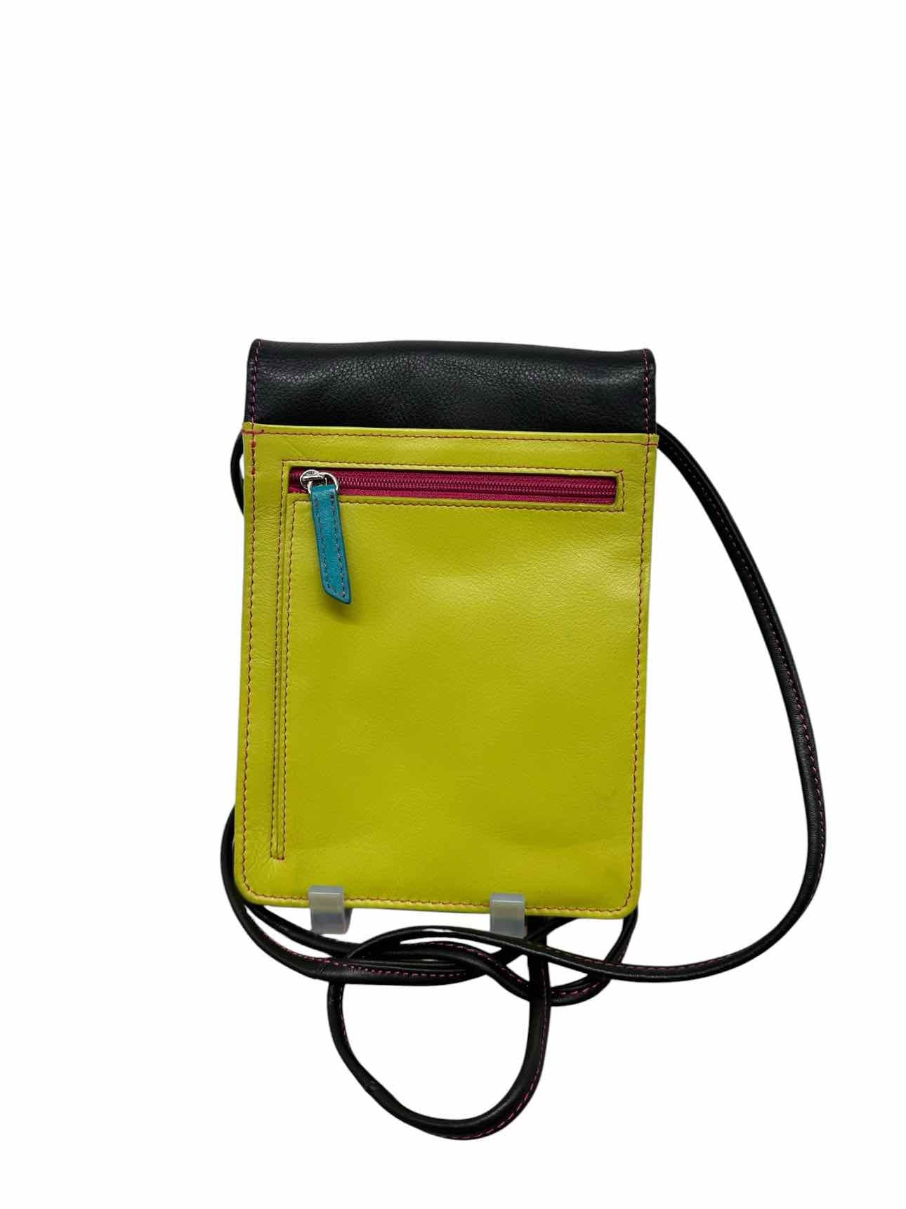 Ili New York Crossbody Organizer RFID Black Leather Crossbody