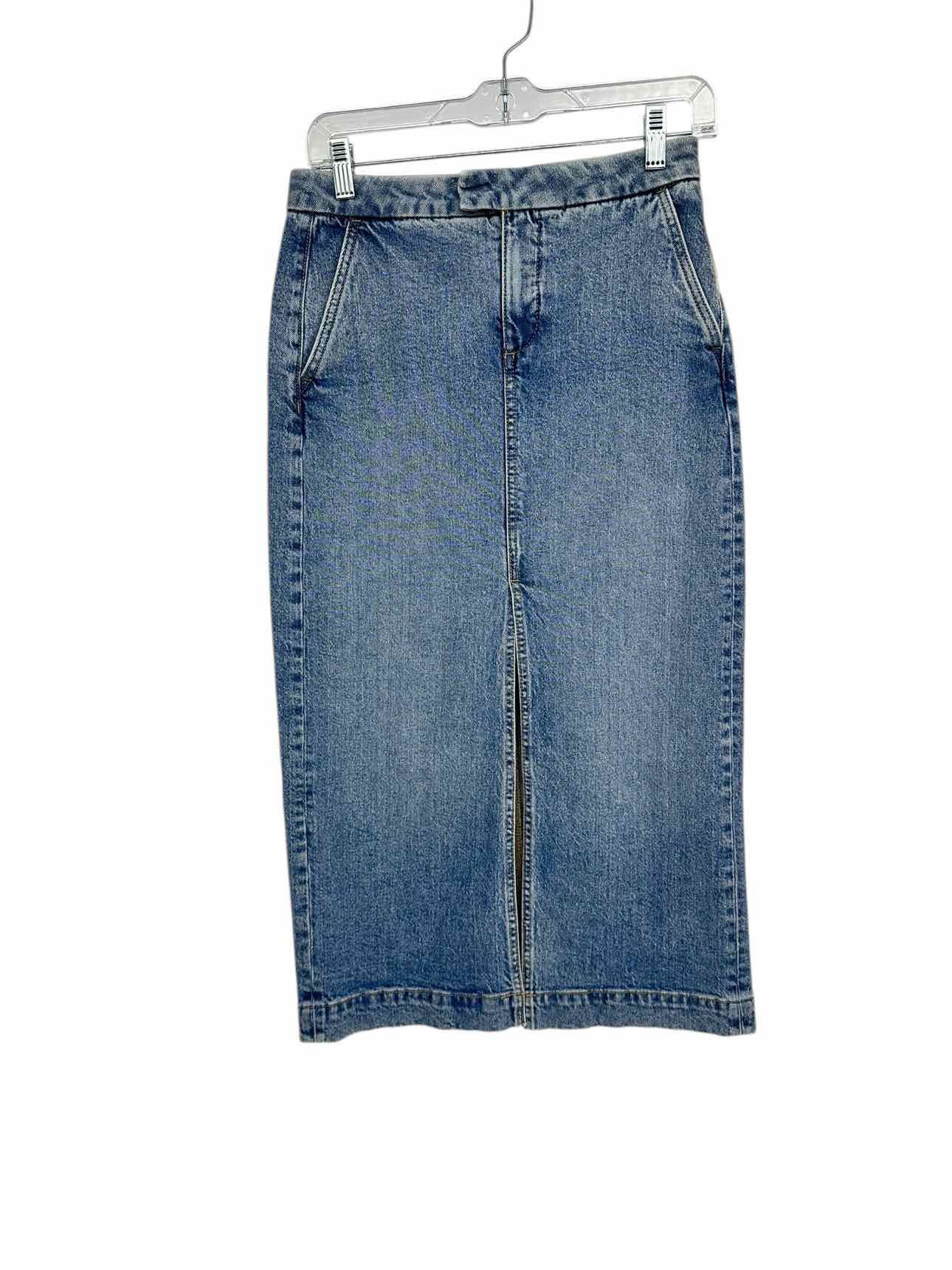 Loft Jean Midi Skirt Size 0