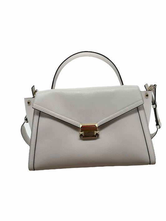 Michael Kors Off-White Leather Satchel