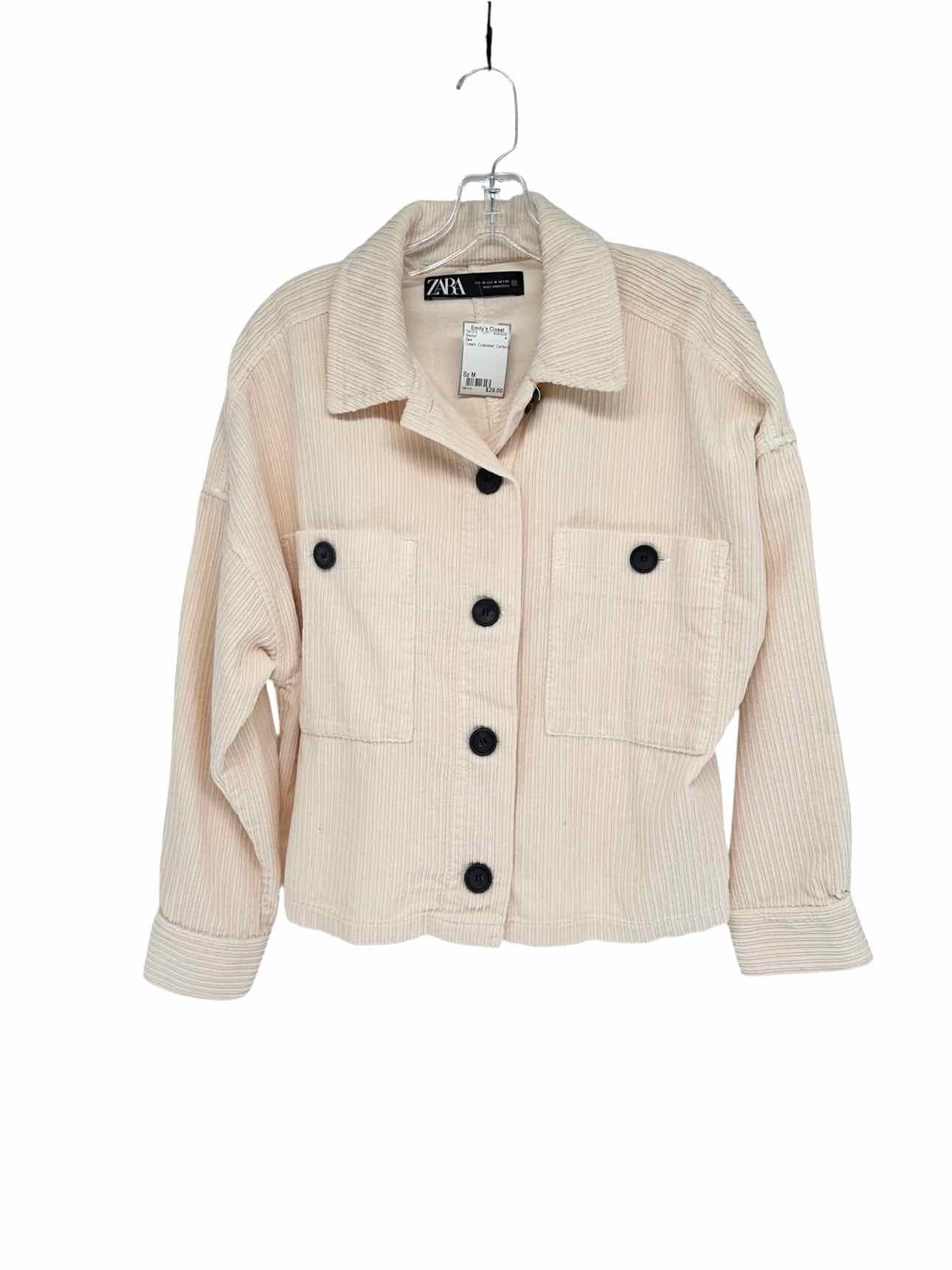 Zara Cream Size M Shacket