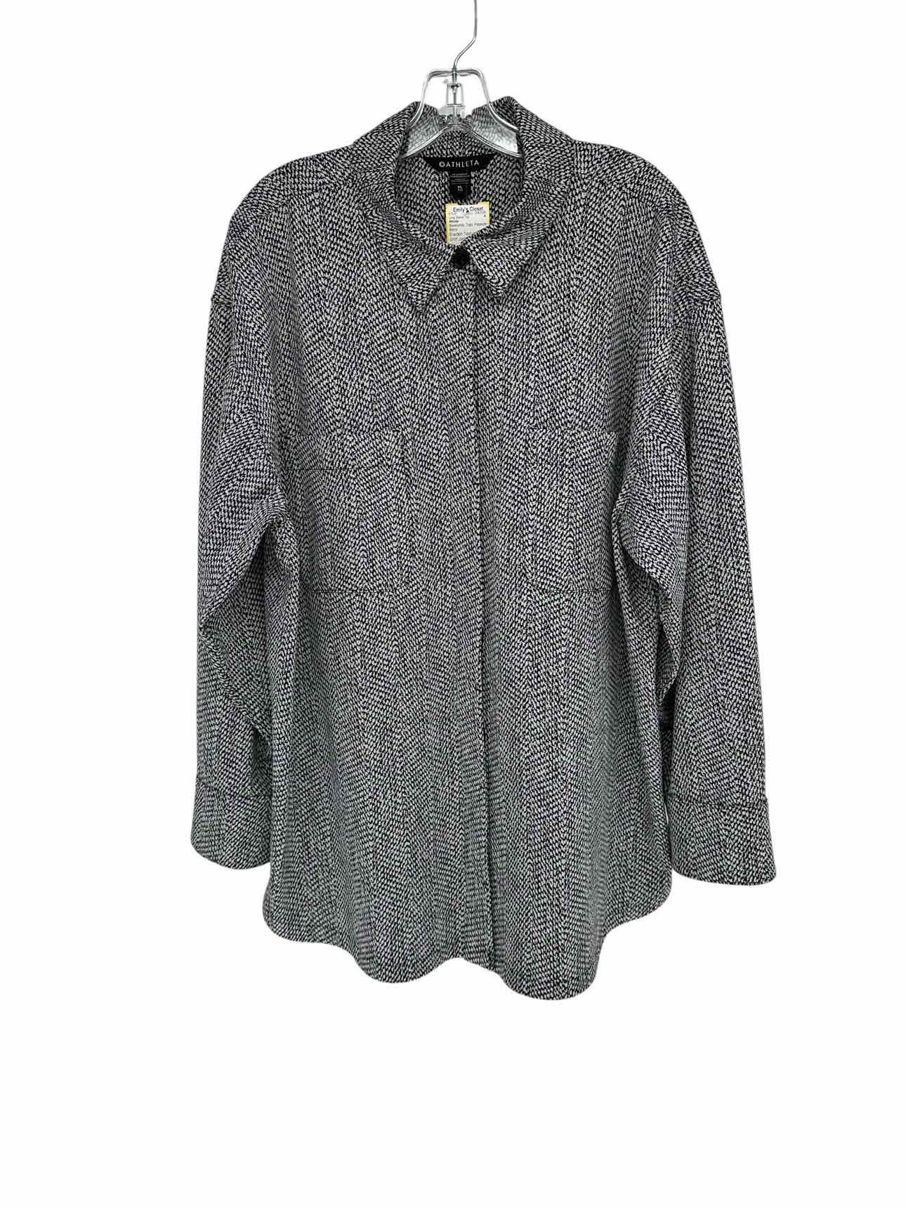 Athleta Braiden Textured Shirt Jacket Size XL