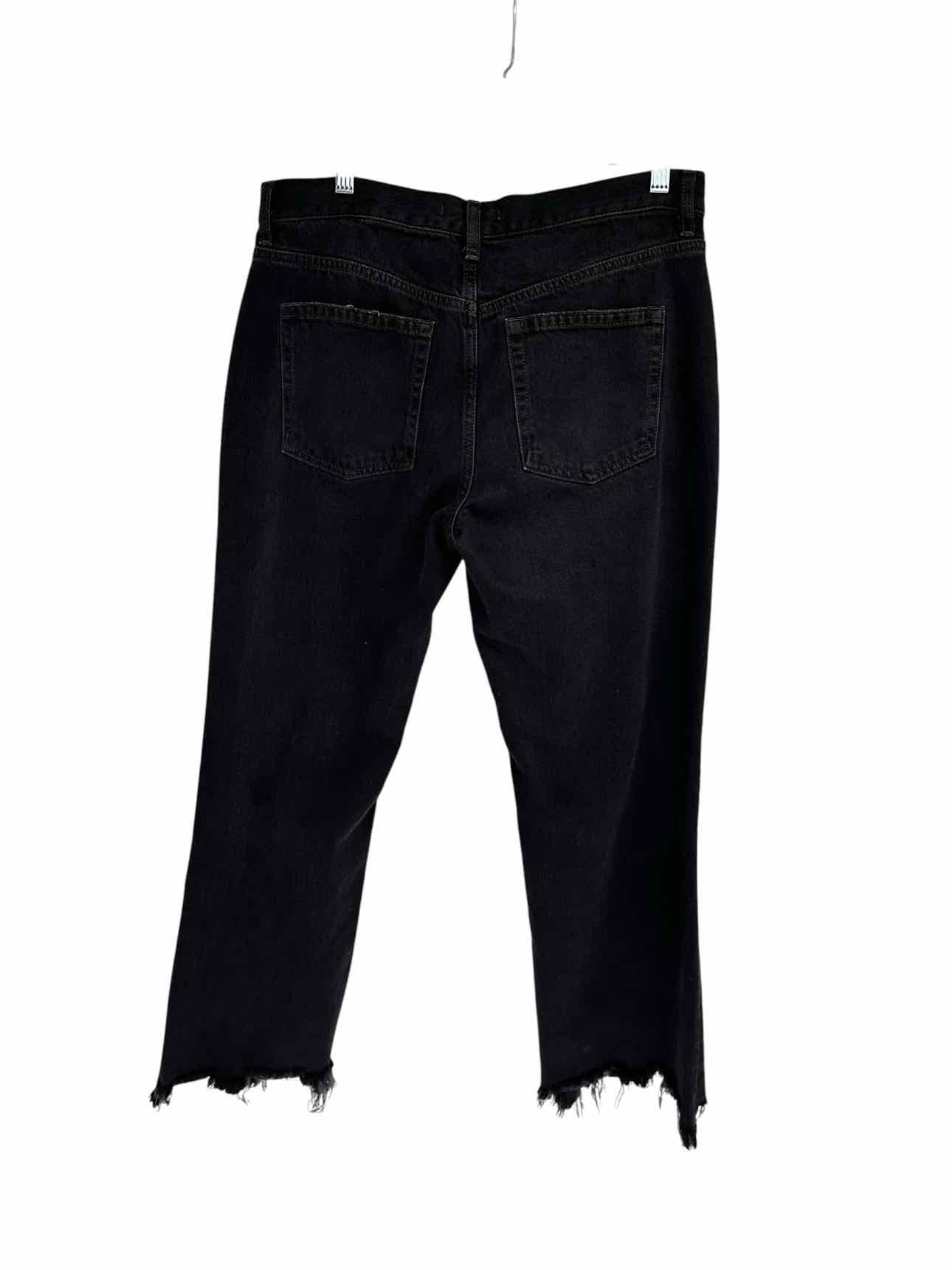 We The Free Maggie Mid-Rise Straight Leg Black Jeans  Size 10