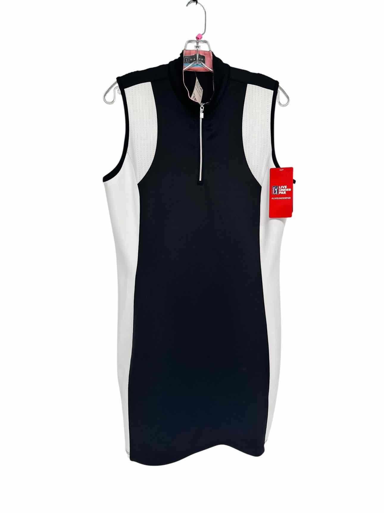 PGA TOUR Black/white Sleeveless Dress Size L **NEW**