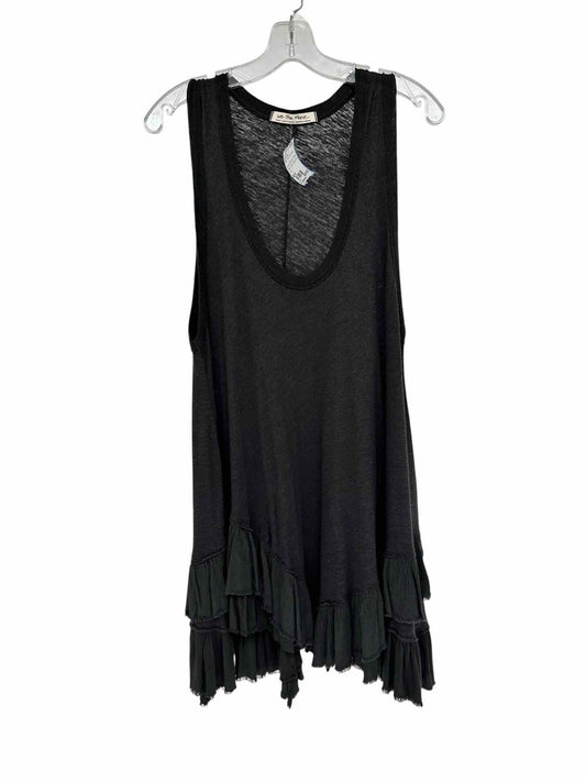 We The Free Sasha Shimmy Ruffle Hem Tank Size S