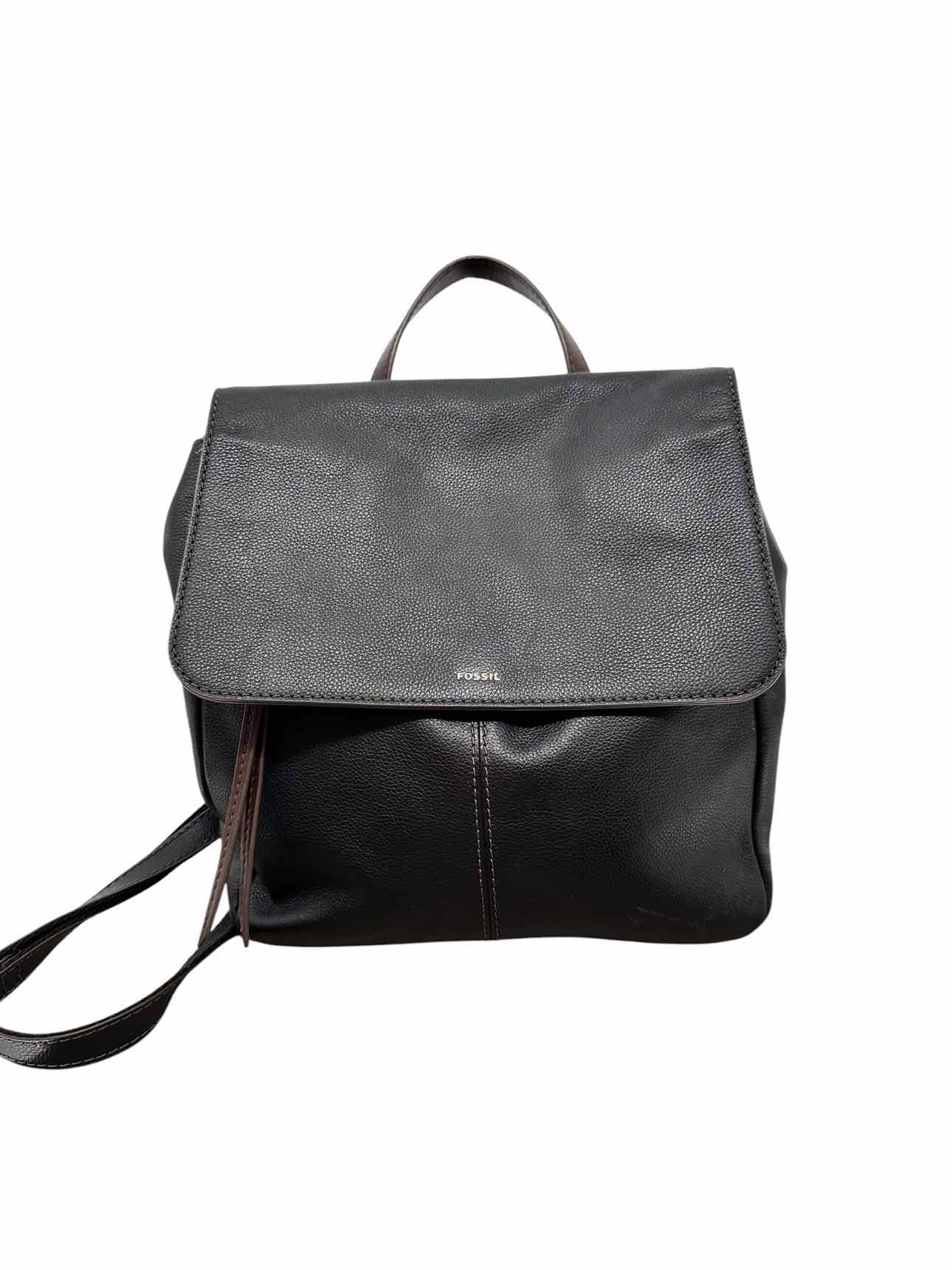 Fossil Claire Backpack Black Leather
