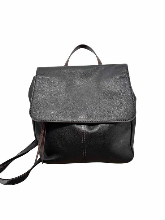 Fossil Claire Backpack Black Leather