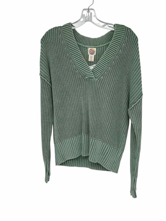 C&C California Green V-Neck Sweater Size XS