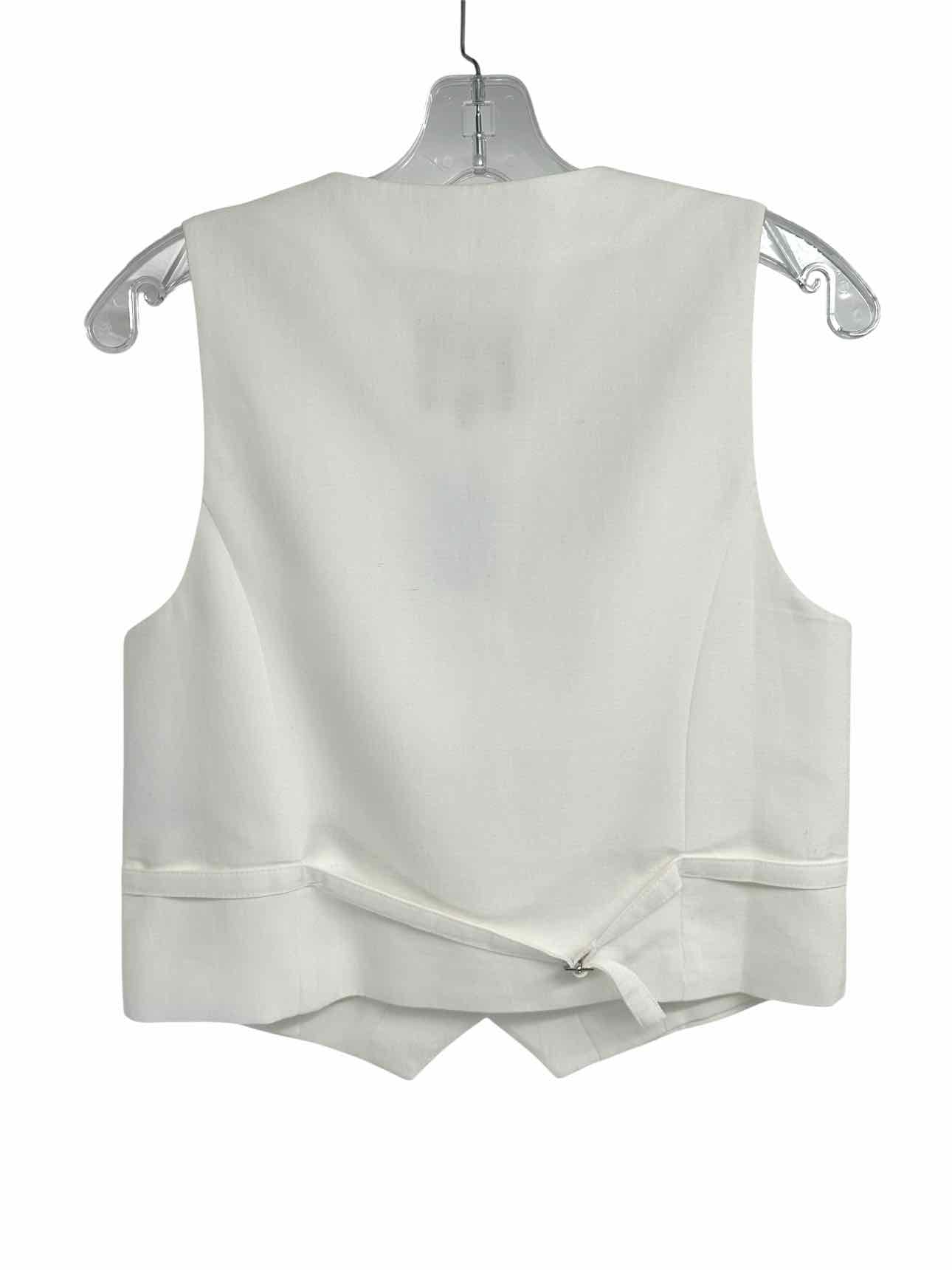 Zara White Vest Size S **NEW**