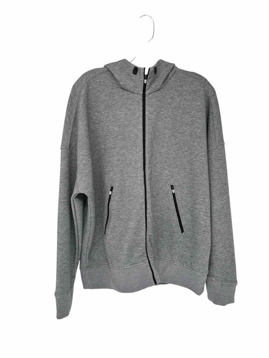 On Cloud Gray On Running Zipped Hoodie Size L