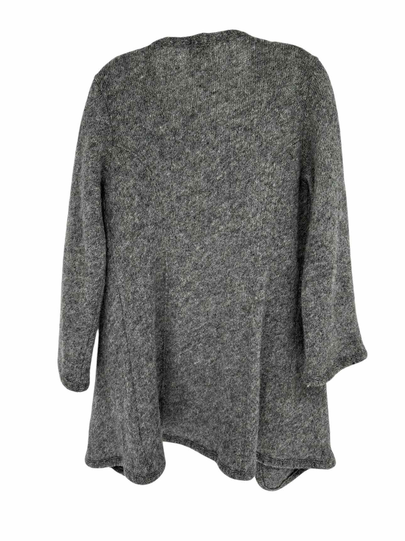 Varma Gray Wool Open Front Cardigan Size S